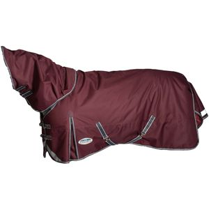 Weatherbeeta Comfitec Plus Dynamic II Afneembare Hals 100g Paard Turnout Deken & Halsbedekking (168cm) (Kastanjebruin/Grijs/Wit)