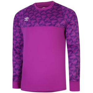 Umbro Heren Flux keepershirt met lange mouwen (M) (Paarse cactus/Elektrisch paars/wit)