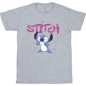 Disney Heren Lilo en Stitch Graffiti T-shirt (4XL) (Sportgrijs)