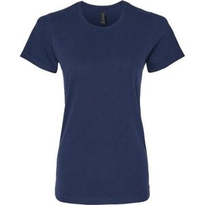 Gildan Dames/Dames Softstyle Midweight T-shirt (S) (Marine)