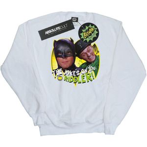 DC Comics Jongens Batman TV-serie The Riddler Joke Sweatshirt (140-146) (Wit)
