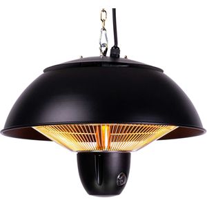 Fornorth Terrasverwarmer Ceiling Heater Original 1500W afstandsbediening, zwart