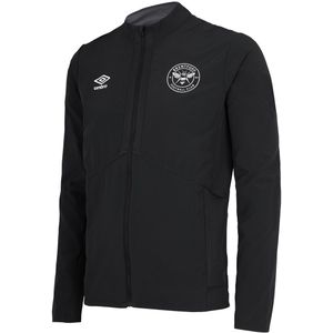 Brentford FC Heren 22/23 Umbro Presentatiejack (XXL) (Zwart/Koolstof)