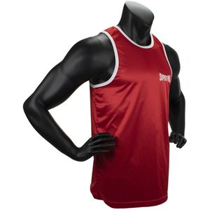 Super Pro Club Bokssinglet Rood/Wit - XL