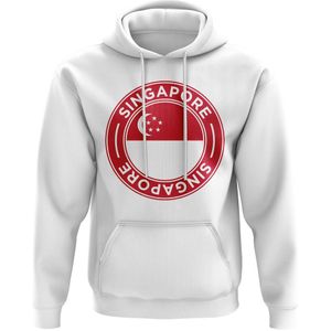 Singapore Football Badge Hoodie (White)