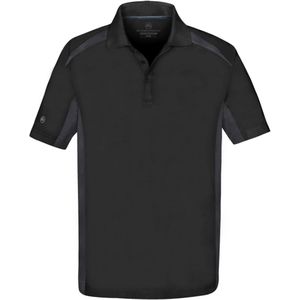 Stormtech Heren Tweekleurige Korte Mouw Lichtgewicht Poloshirt (2XL) (Zwart/Grafiet)