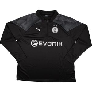 2023-2024 Borussia Dortmund Training Half Zip Top (Black-Silver)