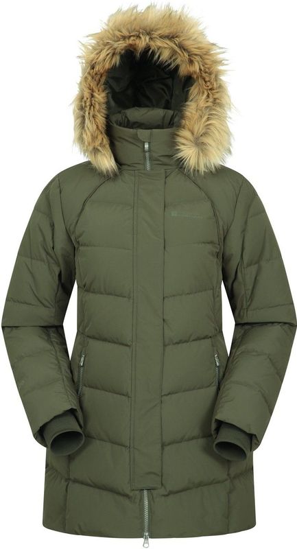 Mountain Warehouse Dames/Dames Isla II Lange Donzen Jas (32 DE) (Donkere Khaki)