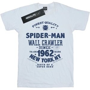 Marvel Jongens Spider-Man Fijnste Kwaliteit T-Shirt (116) (Wit)