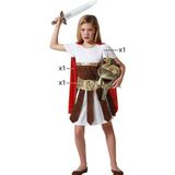Kostuum Gladiator Meisje Maat 5-6 Jaar