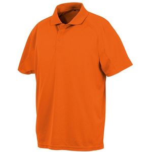 Spiro Unisex Volwassenen Impact Performance Aircool Polo Shirt (XS) (Flo Oranje)