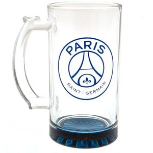 Paris Saint Germain FC Crest bierglas  (Helder/Blauw)