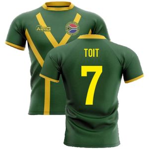 2022-2023 South Africa Springboks Flag Concept Rugby Shirt (Toit 7)