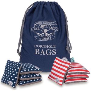 World Cornhole League Cornhole Bean Bags - 4 Stars & 4 Stripes  Top  Kwaliteit en Klasse