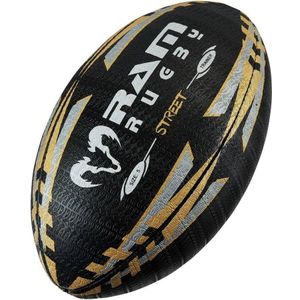 Straat Rugbybal - Drielaags polykatoen - 3D grip - Nr. 1 Rugby Merk in Europe Maat 5 Kwaliteit en Klasse
