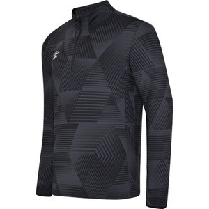 Umbro Heren Maxium Quarter Zip Training Top (S) (Zwart)