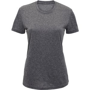 Tri Dri Vrouwen/Dames Performance Korte Mouwen T-Shirt (XS) (Zwart gemêleerd)