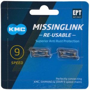 KMC sluitschakel MissingLink 9R EPT zilver 6.60mm 9v (2)
