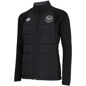 Brentford FC Heren 22/23 Umbro Thermal Jacket (3XL) (Zwart)