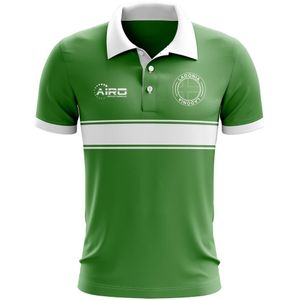 Ladonia Concept Stripe Polo Shirt (Green)