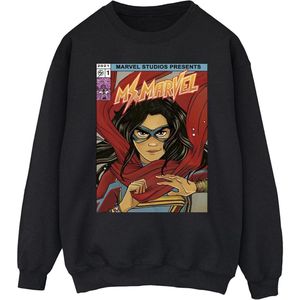 Marvel Heren Ms Marvel Comic Poster Sweatshirt (L) (Zwart)