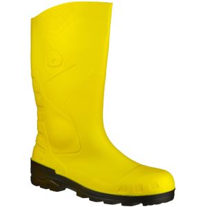 Dunlop Devon Unisex Yellow Safety Wellington Boots (39 EUR) (Geel/zwart)