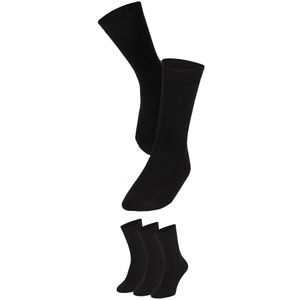 Apollo - Thermo sokken - Zwart - 3-Pack - Maat 39/42 - Warme sokken - Thermosokken heren - Thermosokken dames