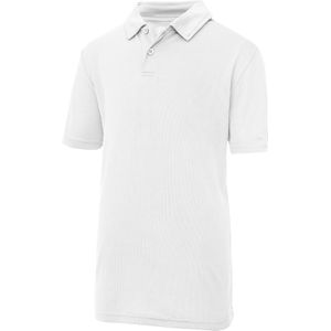 Just Cool Kinder Unisex Sport Polo Plain Shirt (Pakket van 2) (3-4 Jahre) (Arctisch Wit)