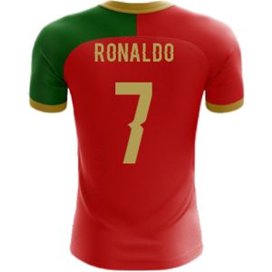 2022-2023 Portugal Flag Home Concept Football Shirt (Ronaldo 7)