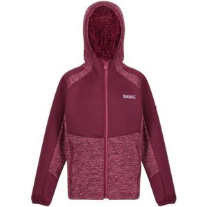 Regatta Childrens/Kids Dissolver VI Marl Fleece Full Zip Hoodie (140) (Violet/Amarant Haze)