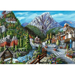 Puzzel Ravensburger - Welkom in Banff, 1000 stukjes