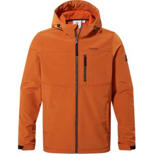 TOG24 Heren Truro Softshell Hooded Jacket (L) (Donker Oranje)