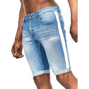 Crosshatch Heren Playmore Denim Shorts (32R) (Lichte wasbeurt)