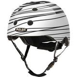 Melon helm Scribble M-L (52-58cm) zwart/wit