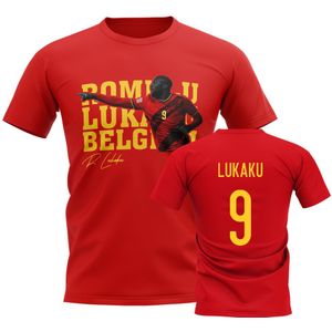 Romelu Lukaku Belgium Player Tee (Red)