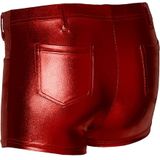 Apollo - Hotpants dames - Latex - Rood - Maat XXS/XS - Hotpants - Carnavalskleding - Feestkleding - Hotpants latex - Hotpants dames