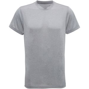 Tri Dri Mens Korte Mouwen Lichtgewicht Fitness T-Shirt (3XL) (Zilverkleurige Melange)