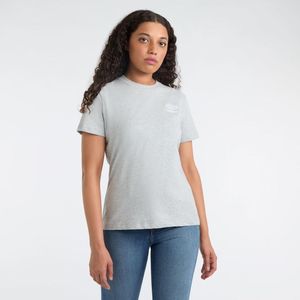 Umbro Dames/Dames Core Klassiek T-Shirt (M) (Grijs gemêleerd/wit)