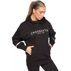 Crosshatch Dames/Dames Landouts Hoodie (L) (Zwart)