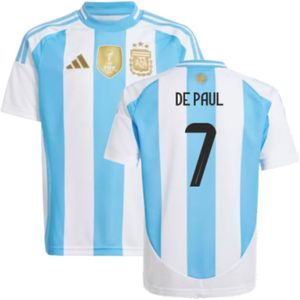 2024-2025 Argentina Home Shirt (Kids) (DE PAUL 7)