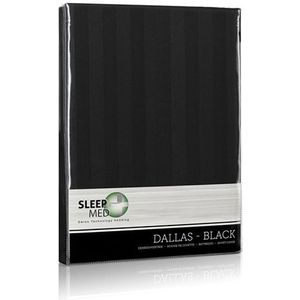 SleepMed - Dekbedovertrek Dallas - Diverse kleuren - 240×200/220 cm  - Zwart