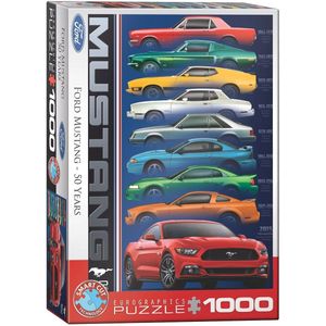 Puzzel Eurographics - Ford Mustang 50e verjaardag, 1000 stukjes