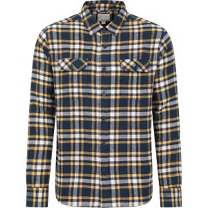 Mountain Warehouse Heren Overhemd met lange mouwen in molton (4XL) (Indigo)