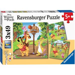 Winnie the Pooh Puzzel (3x49 Stukjes)