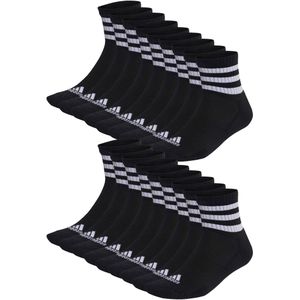 Adidas 3 Strepen Sokken, Zwart/Wit, XL