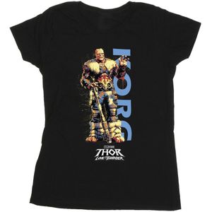 Marvel Dames/Dames Thor Love And Thunder Korg Wave Katoenen T-Shirt (XL) (Zwart)