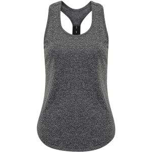 Tri Dri Vrouwen/dames Performance Strap Back Vest (XL) (Zwart gemêleerd)