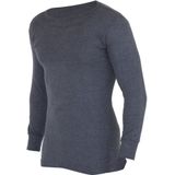 Floso Heren Thermisch Ondergoed Lange Mouwen Vest Top (Viscose Premium Range) (Brustumfang: 81-86 cm (Small)) (Houtskool)