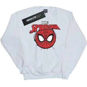Marvel Jongens Spider-Man Logo Head Sweatshirt (152-158) (Wit)