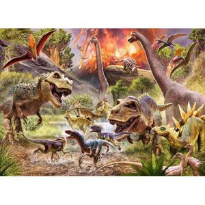 Puzzel 60 stukjes Ravensburger - Aanval van de Dinosaurussen